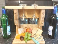 Homemade Handmade Wooden Cheese Board Wine Glass Kitchen Chopping Board Indoor 