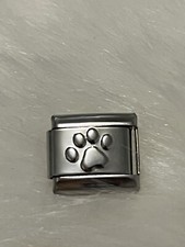 New Silver Dog Paw Print