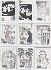 Xena Art & Images Sketch Card Selection Rittenhouse Archives 2004