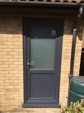 ANTHRACITE GREY ON WHITE  UPVC