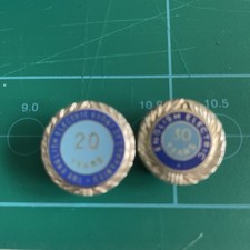 Silver Enamel -English Electric Long Service Badges 20 & 30 Years