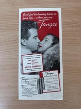 Vintage 1940s Tangee Lipstick Print advertisement