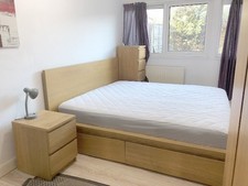 MALM SUPER KING OAK VENEER