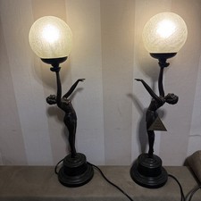 Pair Of Bronze Effect Lights From The Juliana Collection, Both Good Condition
