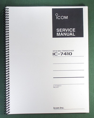 Icom 7410 service - ic-7410, manual