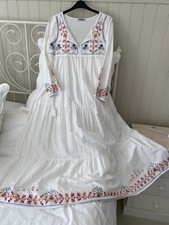 Axel Greek island midi dress linen and cotton rare so beautiful