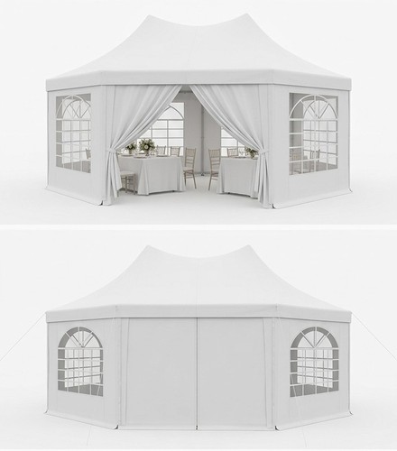 5m octagonal gazebo - x,