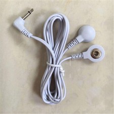 2Pcs Tens Machine Electrode Pad Stub Lead Wires Cables Male 3.5mm Connection