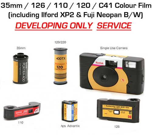 C41 colour film - colour, develop