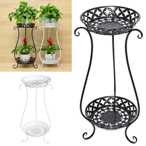 Wrought iron plant pot - iron, stand