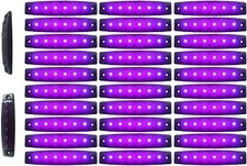 30 X PURPLE 24V 6 LED Side
