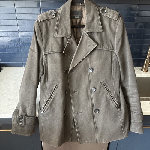 Zara man green cotton pea - man,