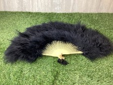 Vintage black ostrich - vintage, feather