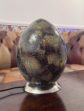 BLACK GOLD MOSAIC EGG SHAPED