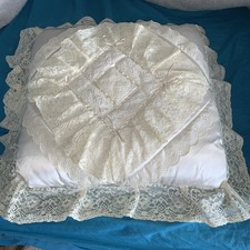 Vintage Lace And Satin Boudoir Cushion
