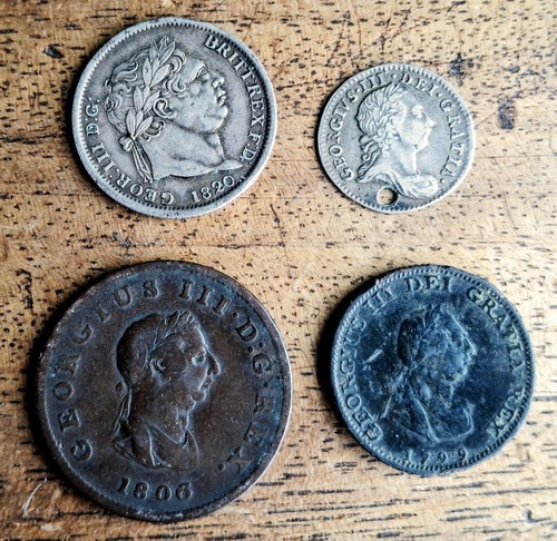 George iii coins shilling - george,