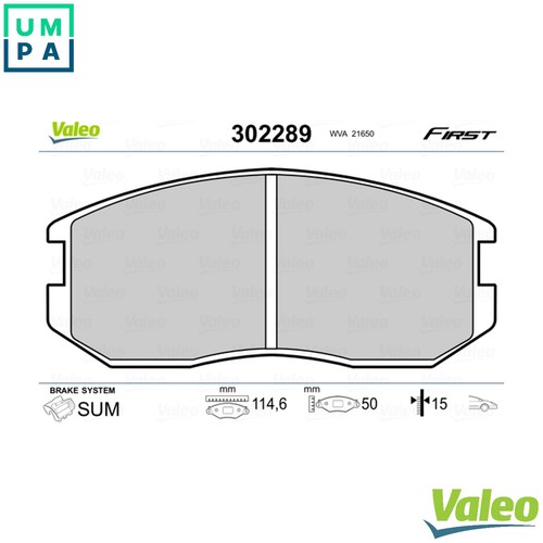 Brake pad set - pad,