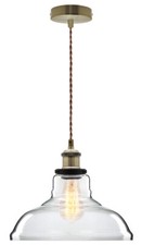 Vintage Glass Shade Chandelier