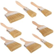 Profesional Paint Brush Set of 8 Natural paint Bristle with wooden Beech handle