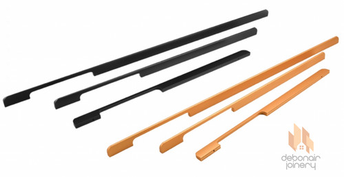 Cabinet handle black - cabinet, long
