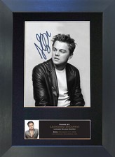 LEONARDO DICAPRIO Signed Mounted Reproduction Autograph Photo Prints A4 524
