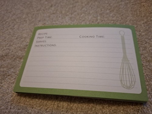 Blank recipe cards pack - recipe,