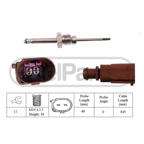 Exhaust temperature sensor for - exhaust,