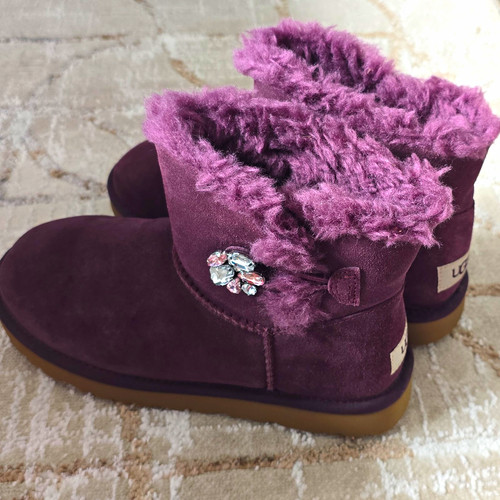 Ugg classic mini purple suede - ugg,