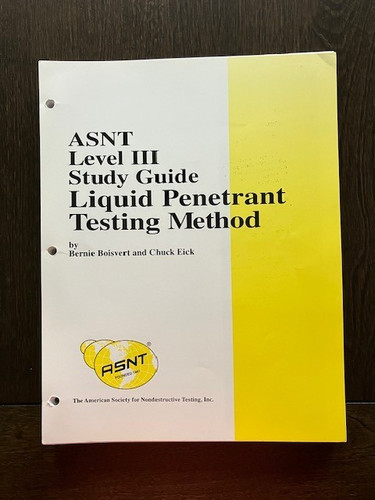 Ndt asnt level - level, iii