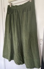 Toast Forest Green Cord Skirt Size 12