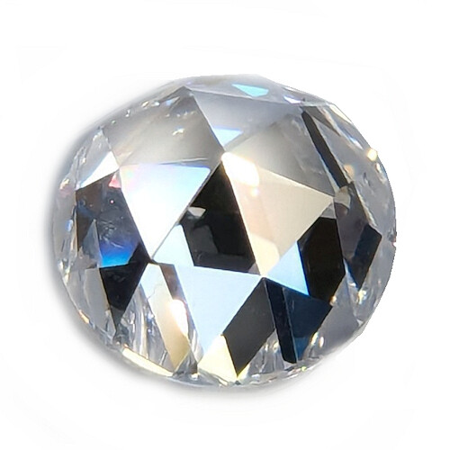 White clear flat back - flat,