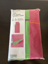 New IKEA STICKAT Twin Size Duvet Cover & Pillow Case Pink/Green/purple/ Orange