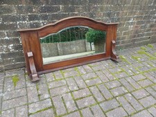 Large Antique Mahogany Over