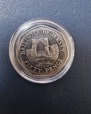 LOW MINTAGE: 2009 Jersey 50p Coin - Grosnez Castle Fifty Pence - FREE P&P