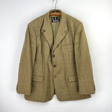 Barbour Sportsman Tweed Jacket Mens 48R Green Shooting Hunting Hacking Blazer
