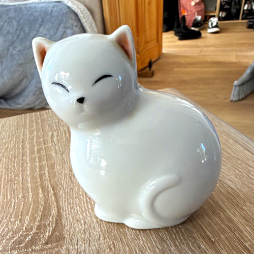 White glazed ceramic - white,
