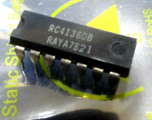 Rc4136db quad amp dip14 - rc4136db,