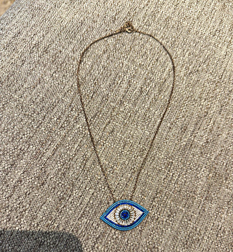 Evil eye charm necklace - evil,