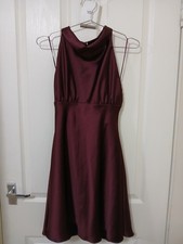 Zara Satin Open Back Mini