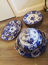 Antique Vintage Blue Viola