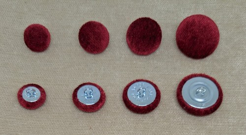 Red crushed velvet loop back - red,