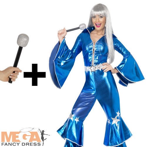 70s blue dancing queen ladies - 70s,