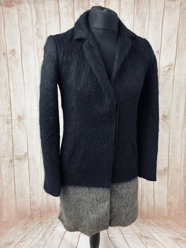 Allsaints black strand crombie - allsaints,