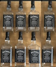 8 x Empty Jack Daniels 1 Litre