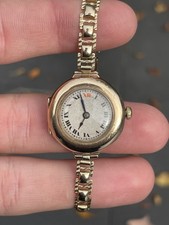9ct Gold Rolex Wrist Watch Antique 18.3 Grams 1918 ￼