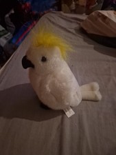 K&M Australian Bird Sulpher-Crested Cockatoo  Plush Toy 20cm  8"