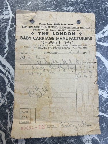 Vintage document receipt the - vintage,
