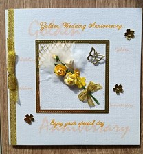 Personalised Hand made WEDDING ANNIVERSARY card 25th, 30th, 40th, 45th 50th 60th