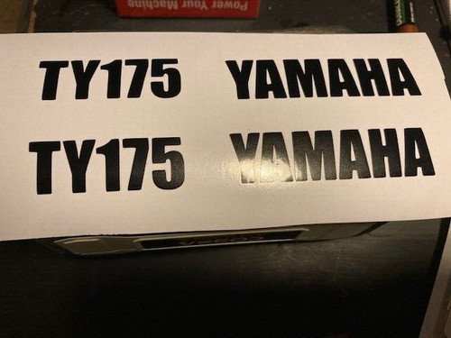 Yamaha 175 trials decals - 175,