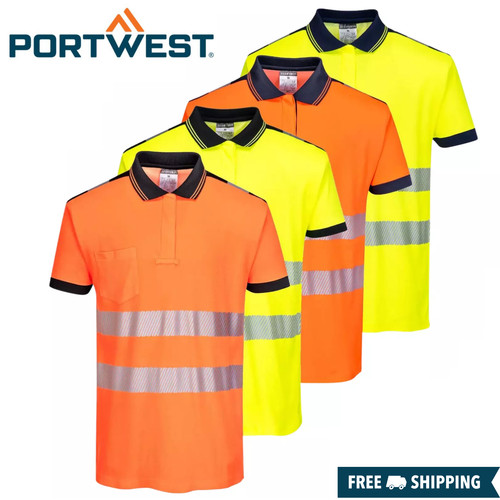 Men vis visibility polo - visibility,